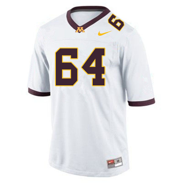 Men #64 Conner Olson Minnesota Golden Gophers College Football Jerseys Sale-White - Click Image to Close